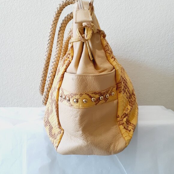 Chi Snake Leather Tote Purse - Picture 6 of 15